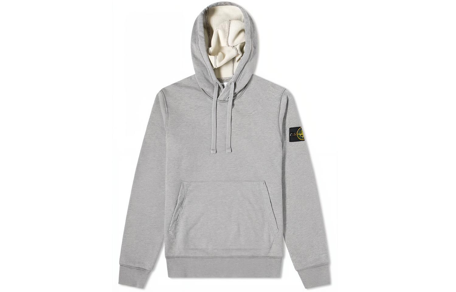 Stone Island FW21 Solid Color Pullover Hoodie Men’s Gray 721564151-V0M64