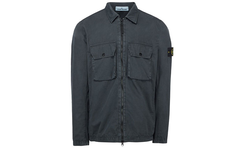 Stone Island FW21 Solid Color Zip Jacket Men’s Dark Grey 7515113WN-V0165