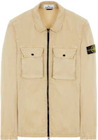 Stone Island FW21 Solid Color Zip Logo Shirt Jacket Men’s Pale Yellow 7515113WN-V0191 Stone Island FW21 Solid Color Zip Logo Shirt Jacket Men’s Pale Yellow 7515113WN-V0191