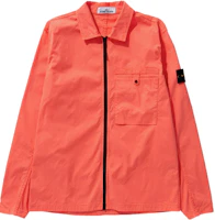 Stone Island FW21 Solid Color Zip Pocket Shirt Jacket Orange 761512619-V0032 Stone Island FW21 Solid Color Zip Pocket Shirt Jacket Orange 761512619-V0032