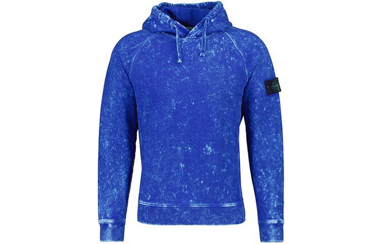 Stone Island FW21 Tie-Dye Hoodie Blue 751561338-V0022