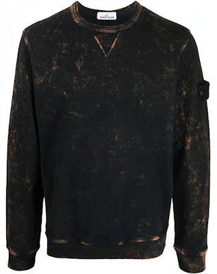 Stone Island FW21 綁染補丁圓領長袖衫 黑色 751561538-V0032 Buy Stone Island FW21 綁染補丁圓領長袖衫 黑色 751561538-V0032