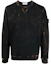 Buy Stone Island FW21 綁染補丁圓領長袖衫 黑色 751561538-V0032