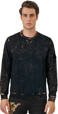 Stone Island FW21 綁染補丁圓領長袖衫 黑色 751561538-V0032 Details for Stone Island FW21 綁染補丁圓領長袖衫 黑色 751561538-V0032