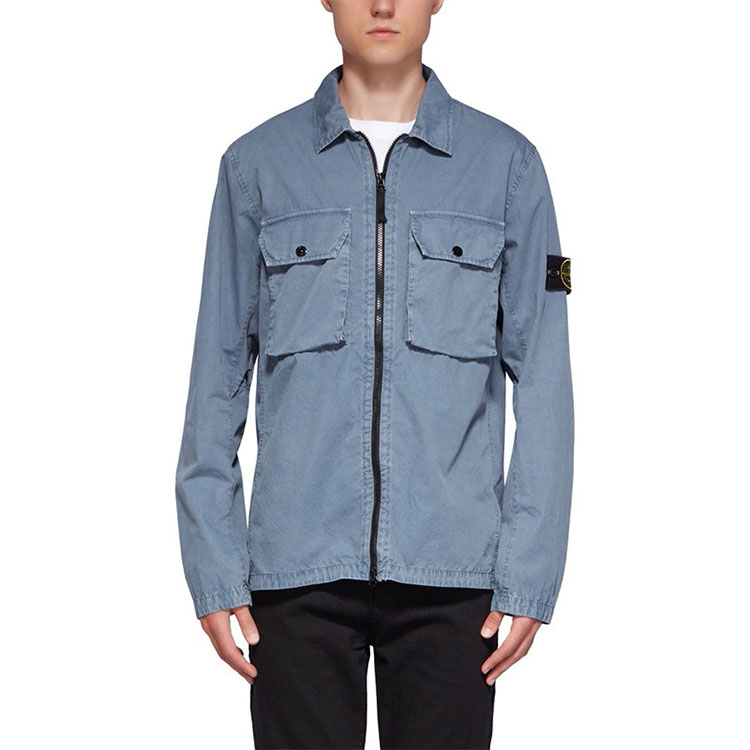Stone Island FW21 Wash Double Pocket Jacket Misty Blue Men’s 7515113WN-V0146 圖 5