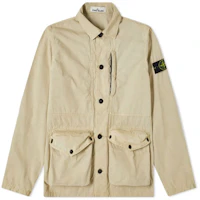 Stone Island FW21 Washed Canvas Multi-Pocket Casual Jacket for Men 7415439WN-V0195 Stone Island FW21 Washed Canvas Multi-Pocket Casual Jacket for Men 7415439WN-V0195