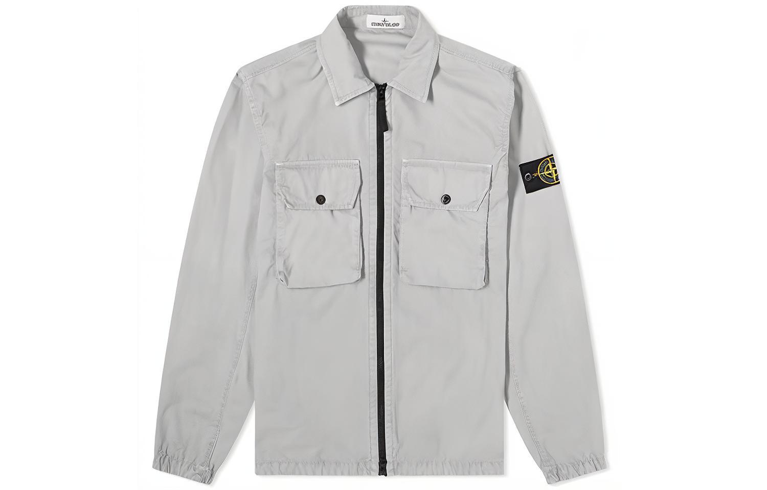 Stone Island FW21 Washed Multi-Pocket Jacket Gray 7515113WN-V0161