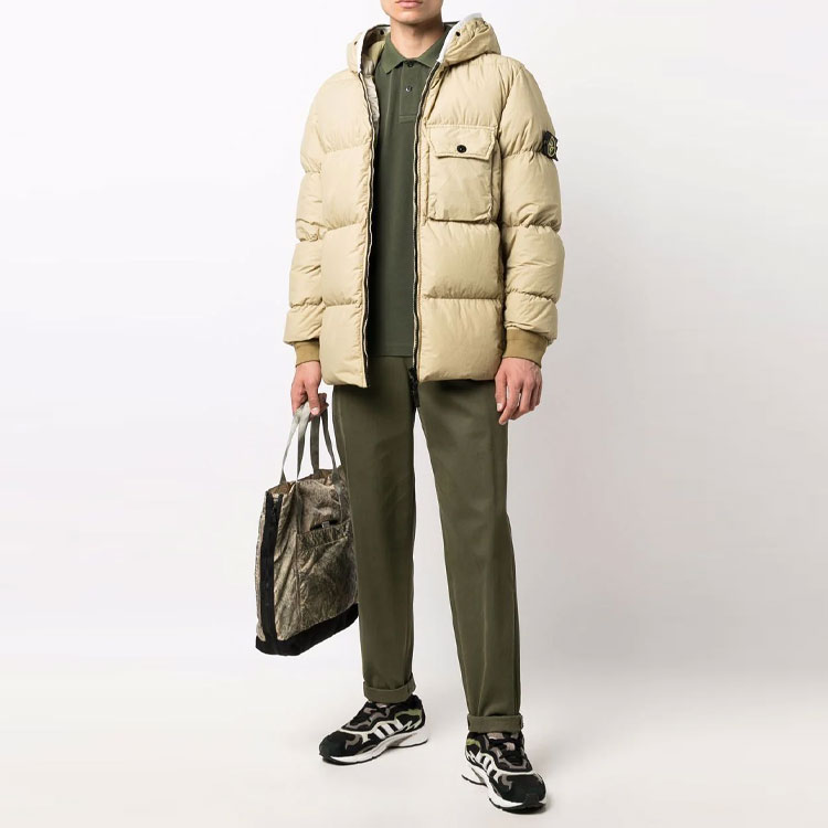 STONE ISLAND FW21 Yellow Down-Filled Puffer Jacket Unisex. 751543432-V0091 圖 3