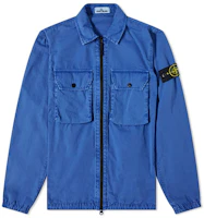 Stone Island FW21 Zipper Long-Sleeve Shirt Jacket Blue 7515113WN-V0143 Stone Island FW21 Zipper Long-Sleeve Shirt Jacket Blue 7515113WN-V0143