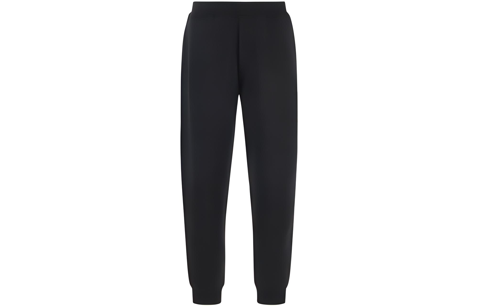 STONE ISLAND FW22  Black Knit Elastic Waist Joggers 771560635-V0029