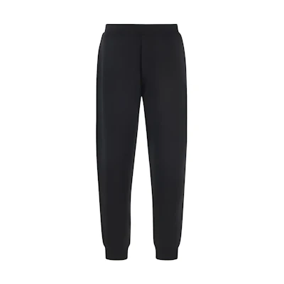 STONE ISLAND FW22 Black Knit Elastic Waist Joggers 771560635-V0029