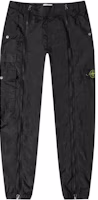 STONE ISLAND FW22 Black Nylon Mid-Waist Casual Pants with Zipper. 771531619-V0029 STONE ISLAND FW22 Black Nylon Mid-Waist Casual Pants with Zipper. 771531619-V0029