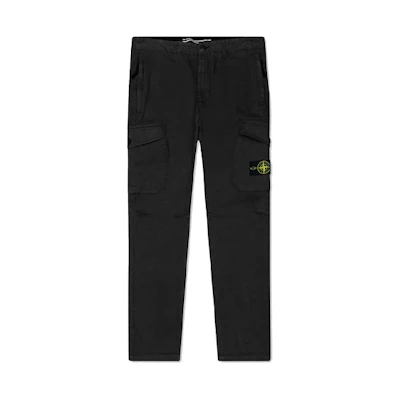 Stone Island FW22 Black Zip Long Sleeve Casual Cargo Pants 731531310-V0029