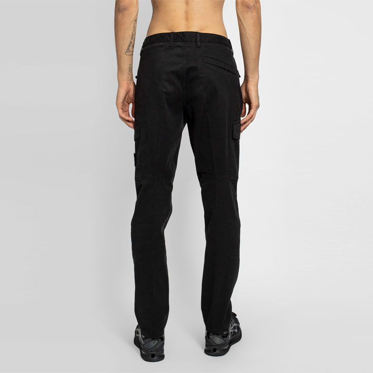 Stone Island FW22  Black Zip Long Sleeve Casual Cargo Pants 731531310-V0029 圖 6