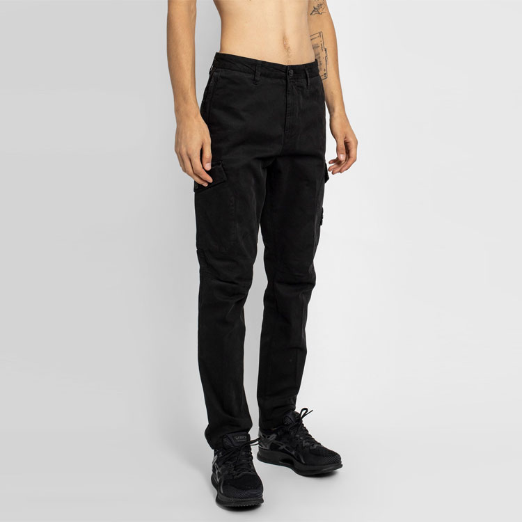 Stone Island FW22  Black Zip Long Sleeve Casual Cargo Pants 731531310-V0029 圖 7