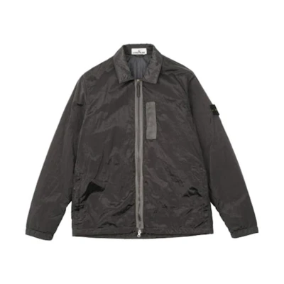 STONE ISLAND FW22 Charcoal Grey Nylon Metal Long Sleeve Jacket. 7715Q0519-V0065