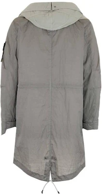 스톤아일랜드 FW22 그레이 메탈릭 나일론 후드 탈부착 트렌치코트 771570919-V0061 Lookbook 스톤아일랜드 FW22 그레이 메탈릭 나일론 후드 탈부착 트렌치코트 771570919-V0061