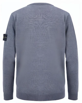 Stone Island FW22 灰色羊毛纽扣开衫毛衣带徽章. 7715511C4-V0060 Lookbook Stone Island FW22 灰色羊毛纽扣开衫毛衣带徽章. 7715511C4-V0060