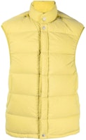 STONE ISLAND FW22 Lemon Yellow Sleeveless Button-Up Vest 7719G051D-V0030 STONE ISLAND FW22 Lemon Yellow Sleeveless Button-Up Vest 7719G051D-V0030