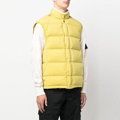 STONE ISLAND FW22 柠檬黄无袖纽扣马甲 7719G051D-V0030 Purchase STONE ISLAND FW22 柠檬黄无袖纽扣马甲 7719G051D-V0030