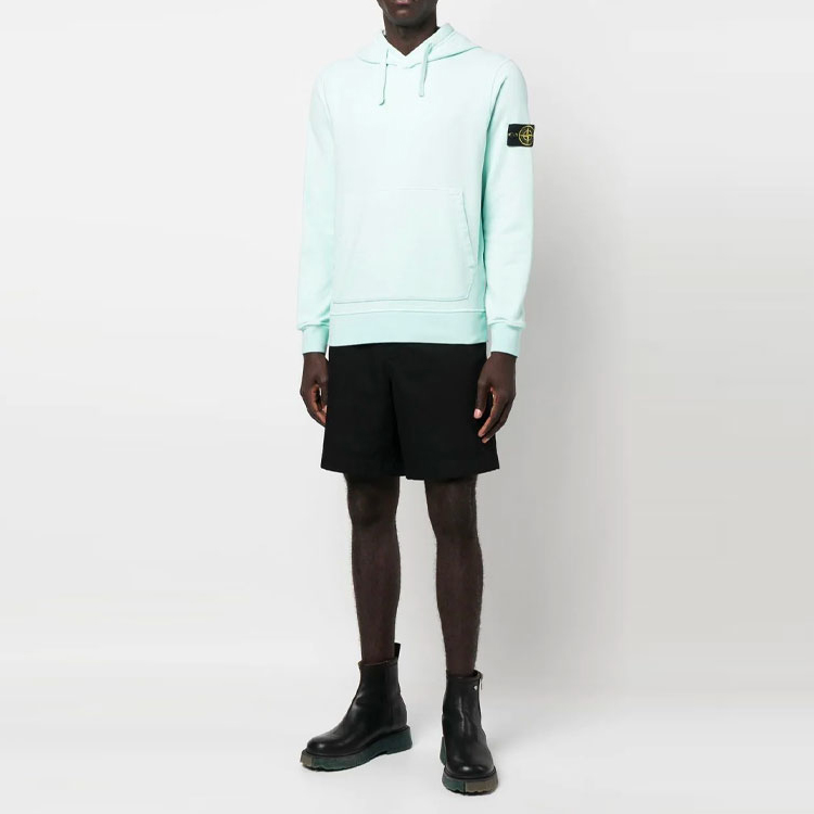 Stone Island FW22  Light Blue Logo Patch Long Sleeve Hoodie 771564120-V0044 圖 3