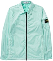 STONE ISLAND FW22 Light Green Logo Patch Shirt Jacket. 771510223-V0044 STONE ISLAND FW22 Light Green Logo Patch Shirt Jacket. 771510223-V0044