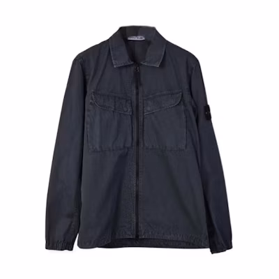 STONE ISLAND FW22 Lightweight Jacket Oil Green with Detachable Logo Patches 7715101WN-V0157