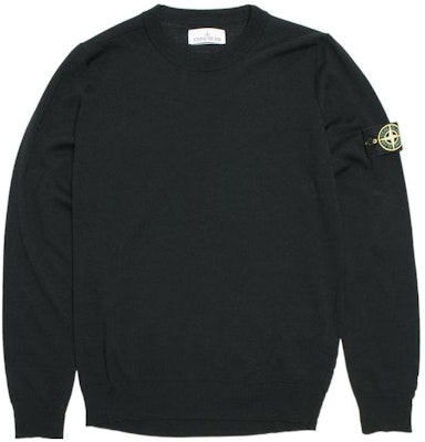 STONE ISLAND FW22 輕量純羊毛圓領毛衣 - 黑色 7715510C4-V0029 Buy STONE ISLAND FW22 輕量純羊毛圓領毛衣 - 黑色 7715510C4-V0029