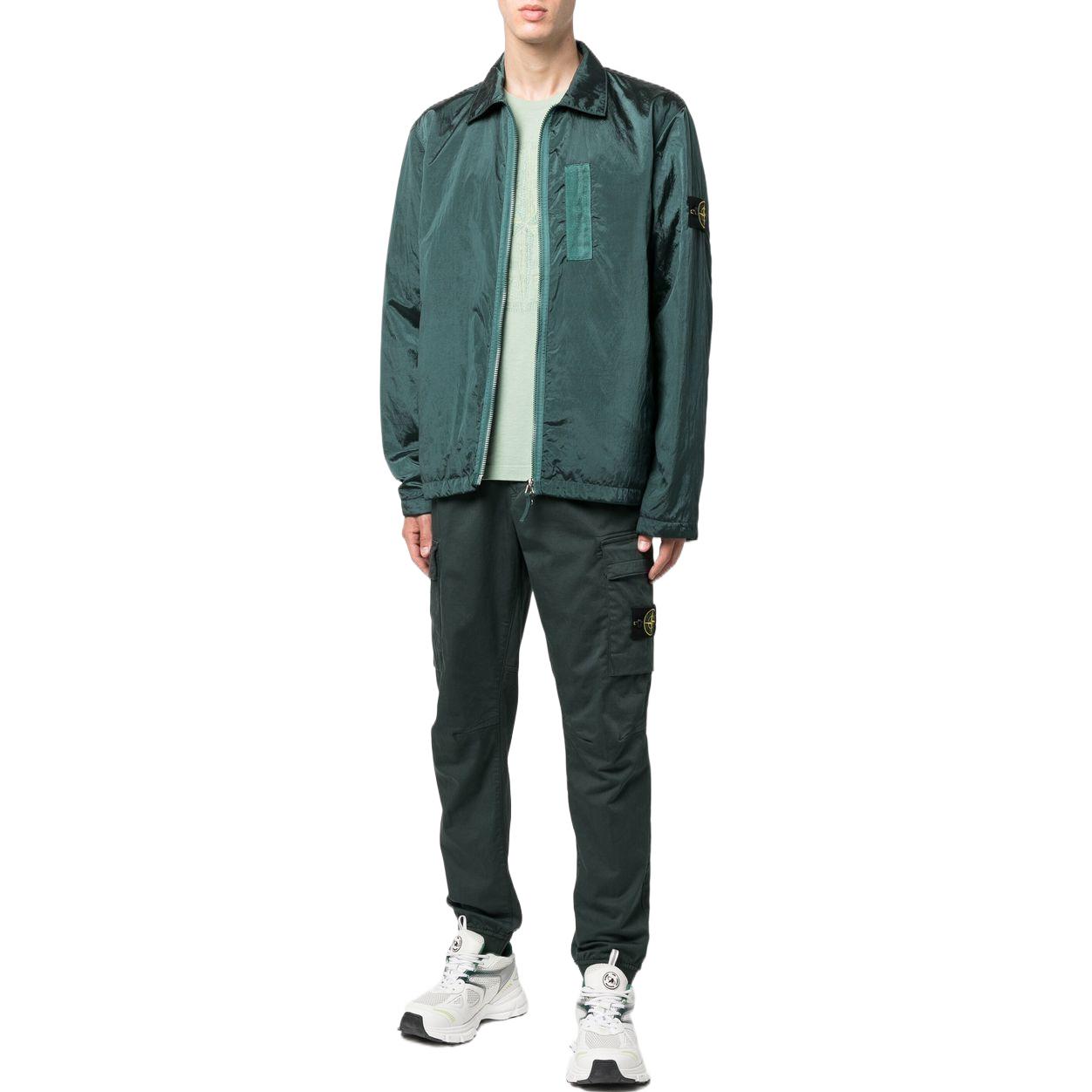 STONE ISLAND FW22  Metallic Nylon Lightweight Puffer Jacket Green 7715Q0519-V0057 圖 3