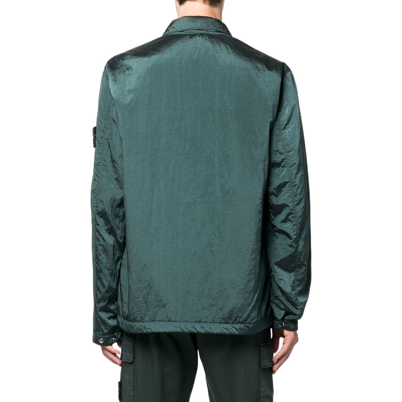 STONE ISLAND FW22  Metallic Nylon Lightweight Puffer Jacket Green 7715Q0519-V0057 圖 4