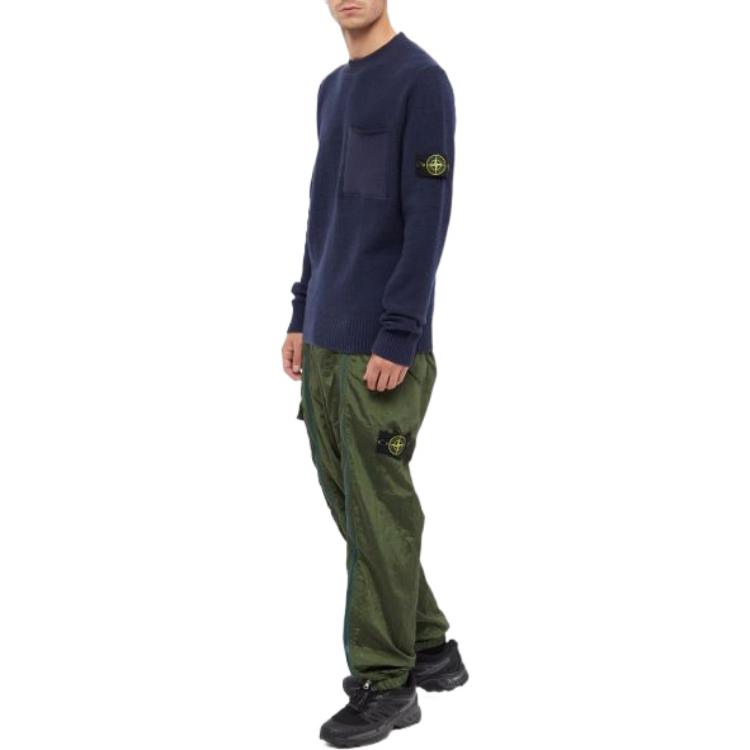 STONE ISLAND FW22  Navy Blue Crewneck Pullover Sweatshirt 7715523D2-V0020 圖 3