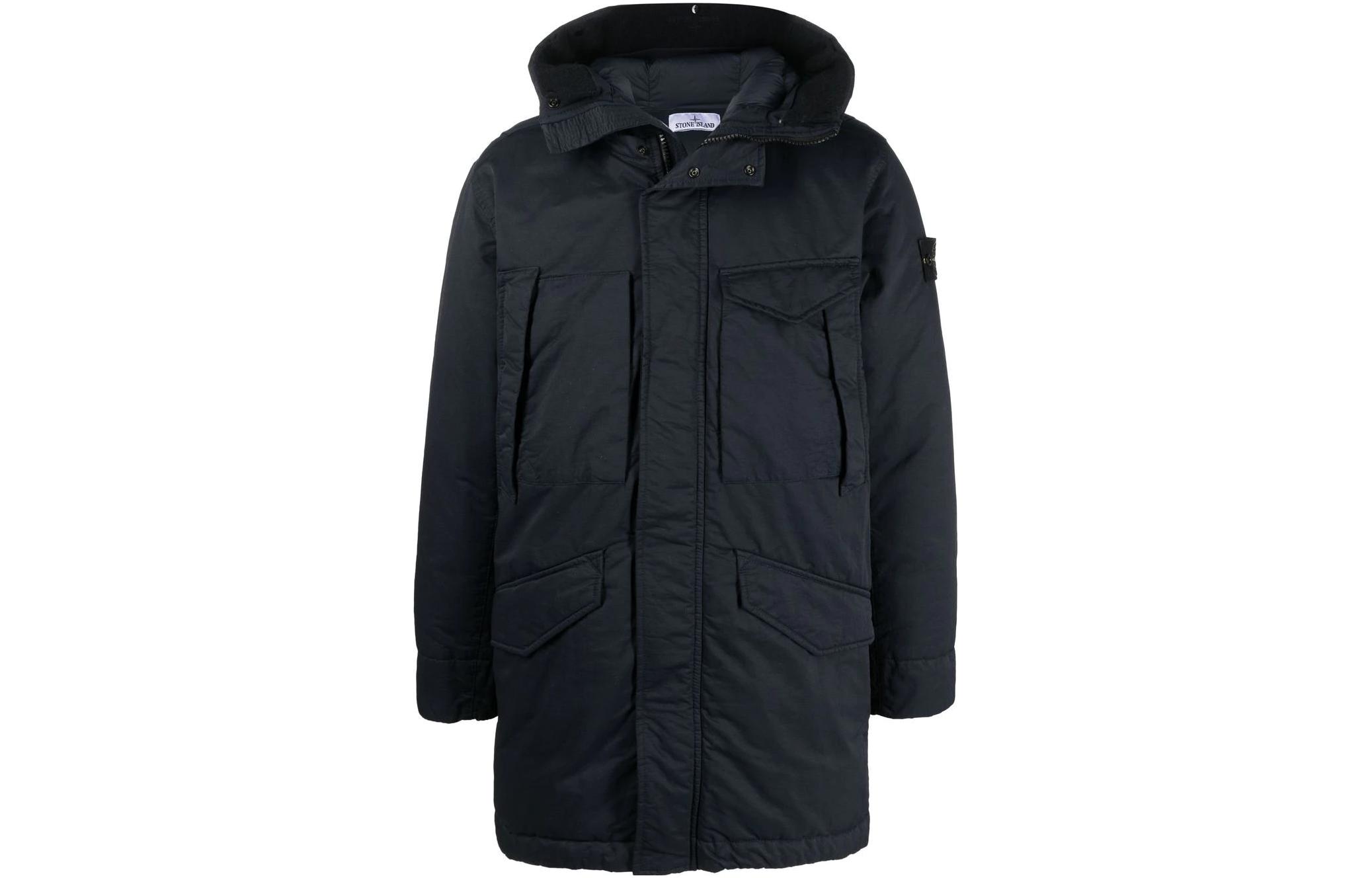 Stone Island FW22  Navy Blue Hooded Jacket with Sleeve Logo Patch. 771570821-V0020 圖 2