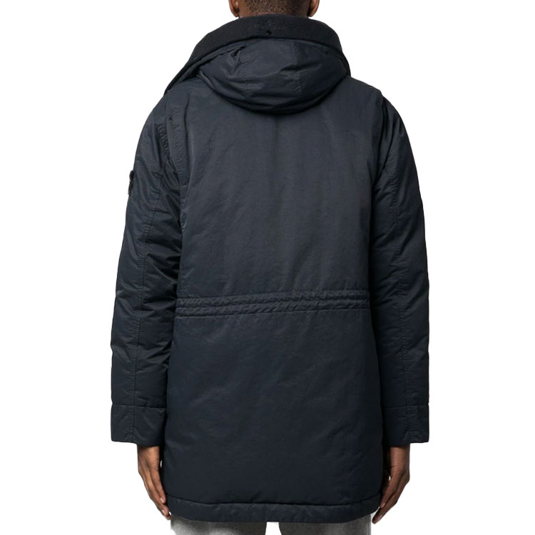Stone Island FW22  Navy Blue Hooded Jacket with Sleeve Logo Patch. 771570821-V0020 圖 5