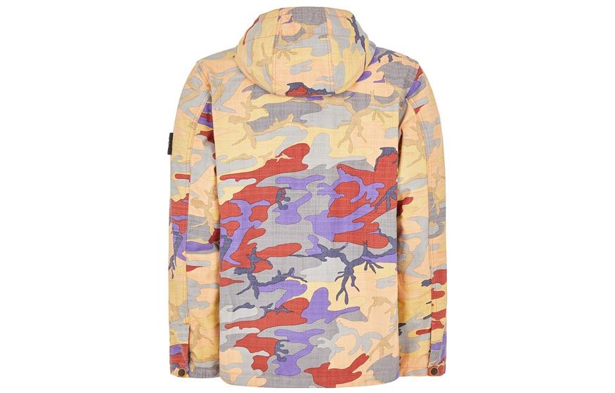 STONE ISLAND FW22  Orange Camo Pocket Hooded Zip-Up Jacket 7715Q02E2-V0032 圖 3