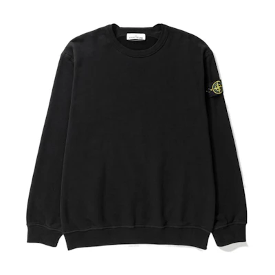 STONE ISLAND FW22 Oversized Crewneck Sweatshirt Black 771561720-V0029