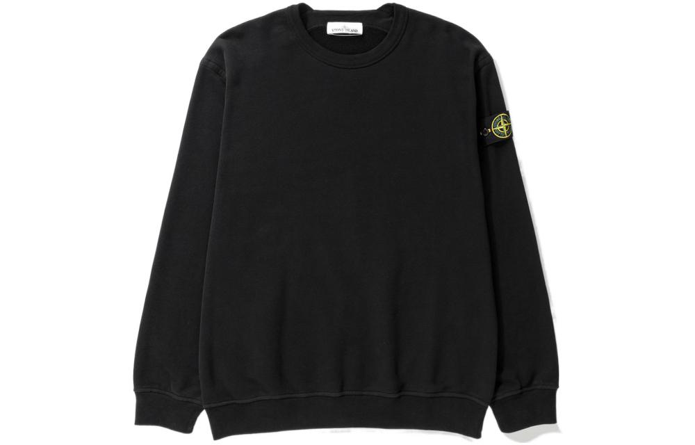 STONE ISLAND FW22  Oversized Crewneck Sweatshirt Black 771561720-V0029 圖 2