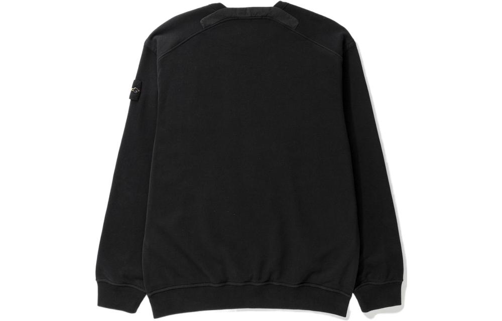 STONE ISLAND FW22  Oversized Crewneck Sweatshirt Black 771561720-V0029 圖 3