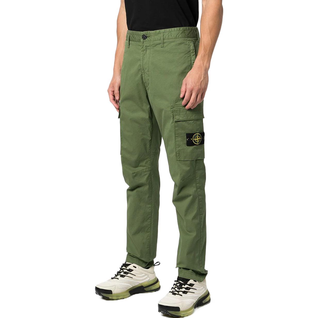 STONE ISLAND FW22  Solid Logo Patch Green Casual Work Trousers 771530410-V0058 圖 5