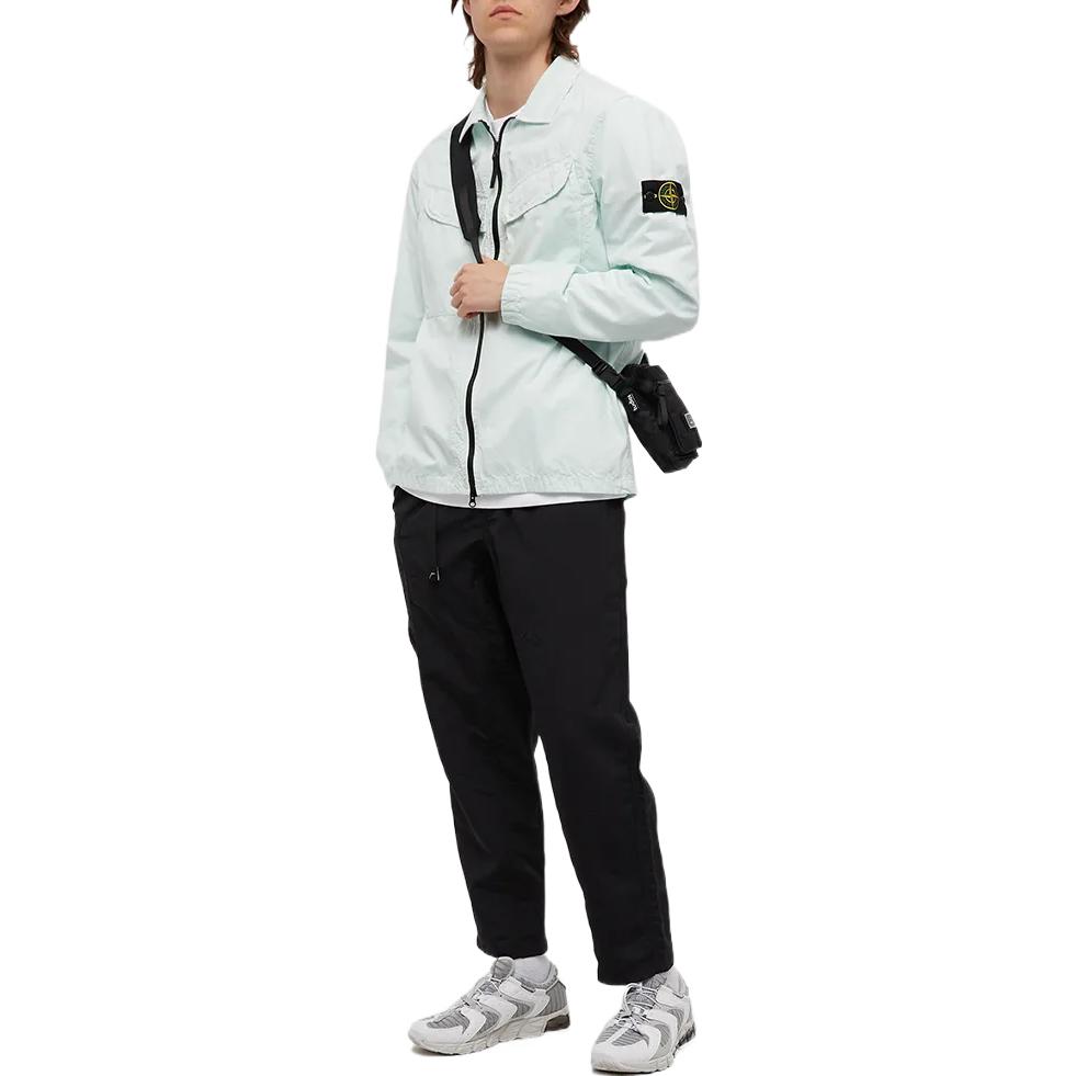 Purchase STONE ISLAND FW22 經典拉鍊翻領外套 淡藍色 7715101WN-V0144