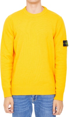 STONE ISLAND FW22 黃色羅紋針織羊毛毛衣 7715508A3-V0030 Lookbook STONE ISLAND FW22 黃色羅紋針織羊毛毛衣 7715508A3-V0030