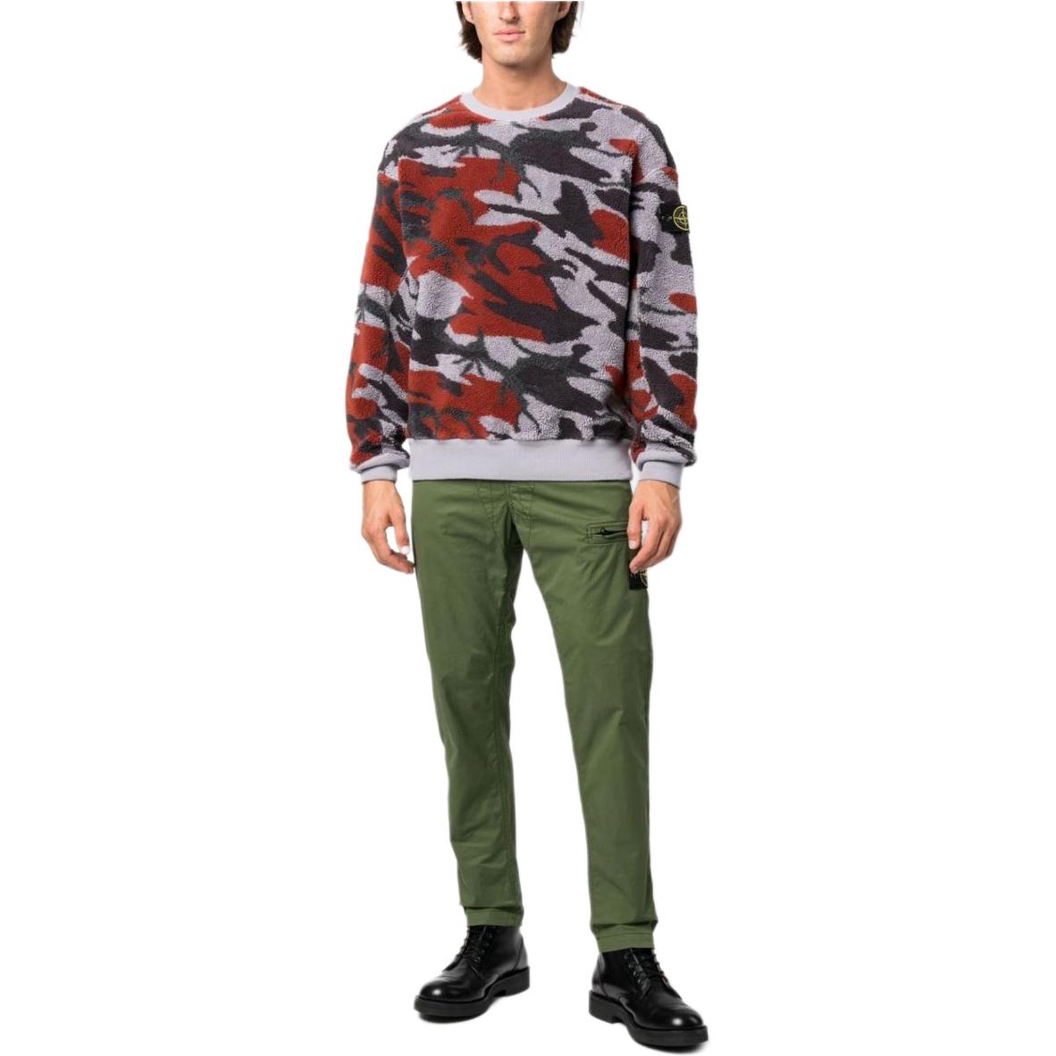 Stone Island FW22 All-Over Print Crewneck Pullover Sweater Purple Mens. 7715638E3-V0047 圖 3