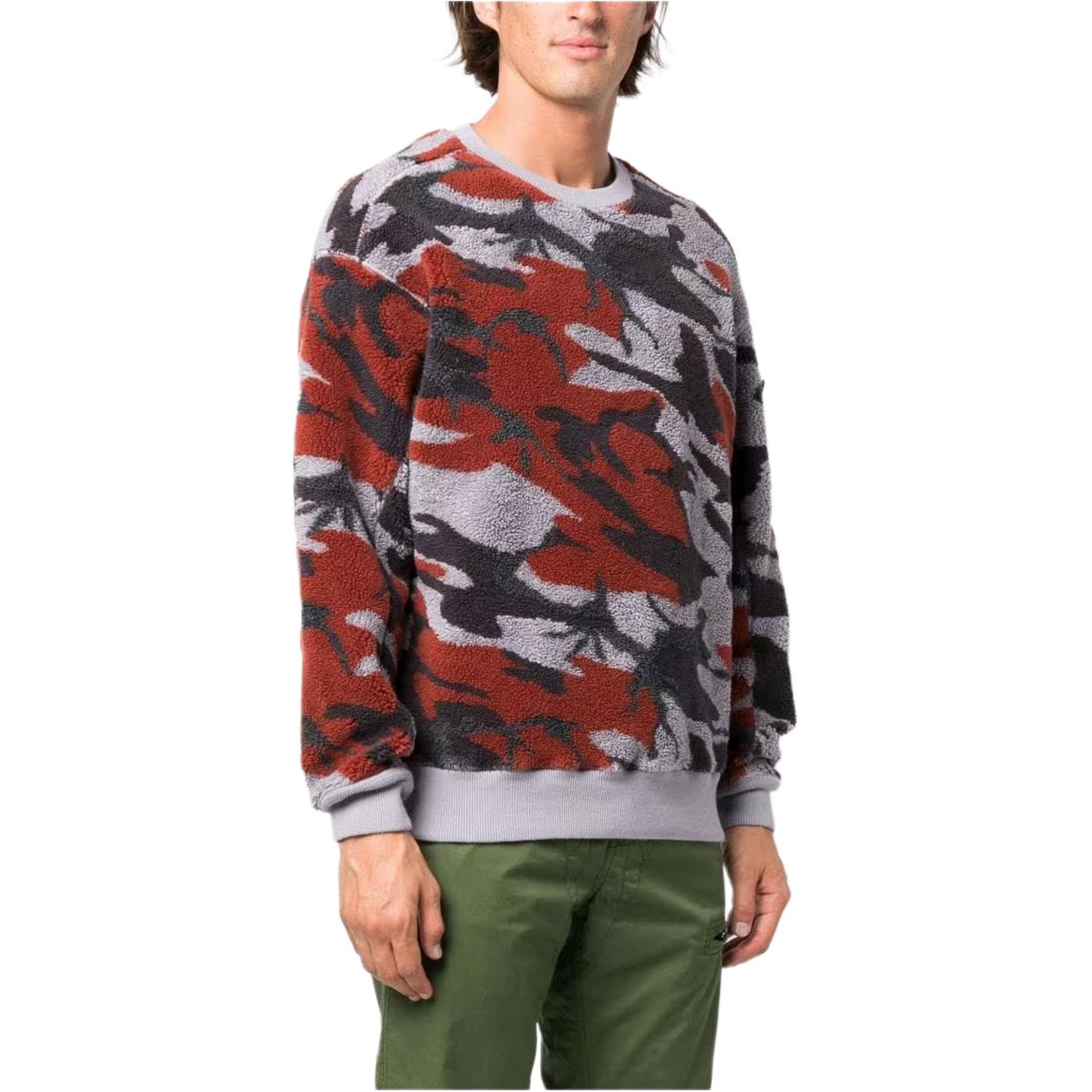 Stone Island FW22 All-Over Print Crewneck Pullover Sweater Purple Mens. 7715638E3-V0047 圖 4