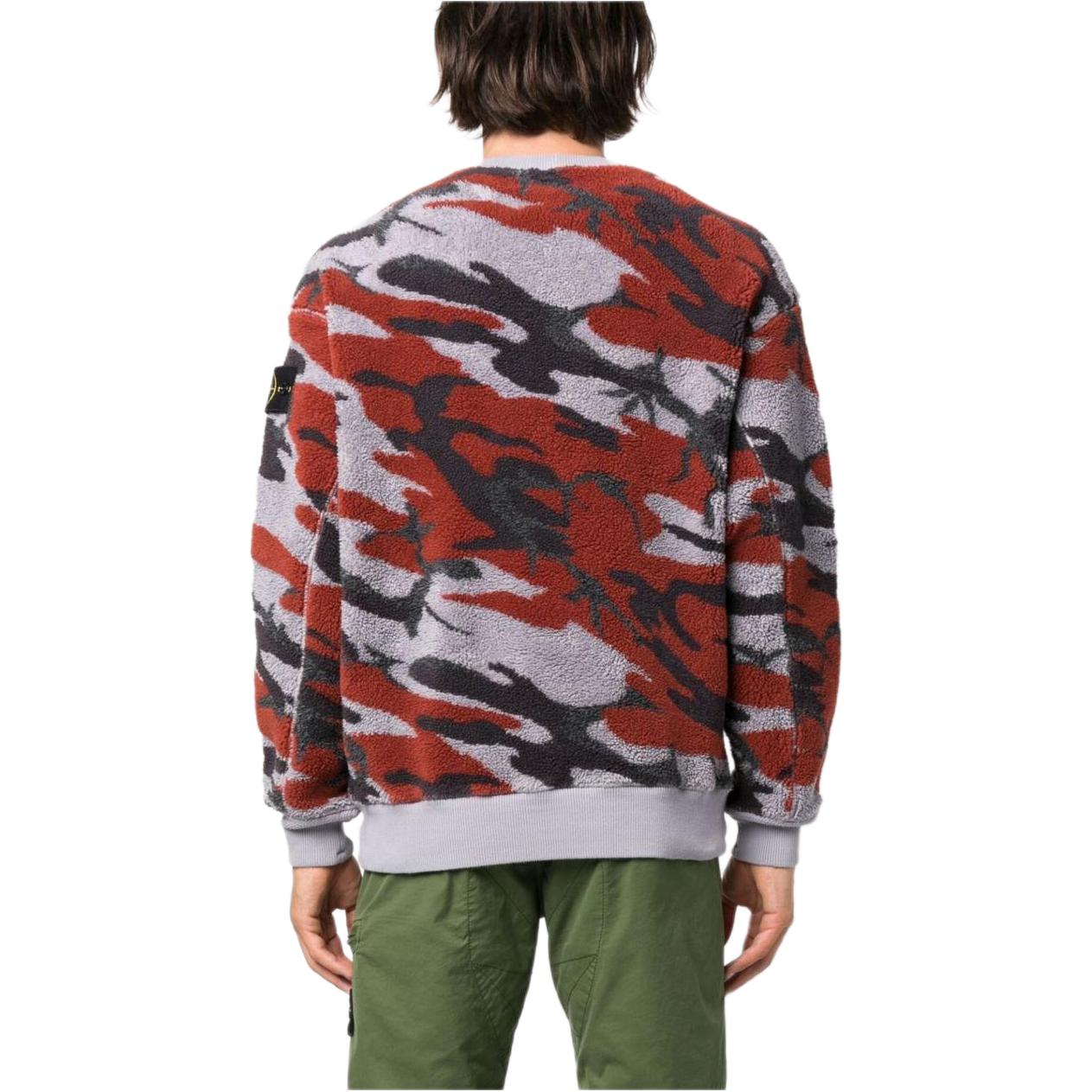 Stone Island FW22 All-Over Print Crewneck Pullover Sweater Purple Mens. 7715638E3-V0047 圖 5