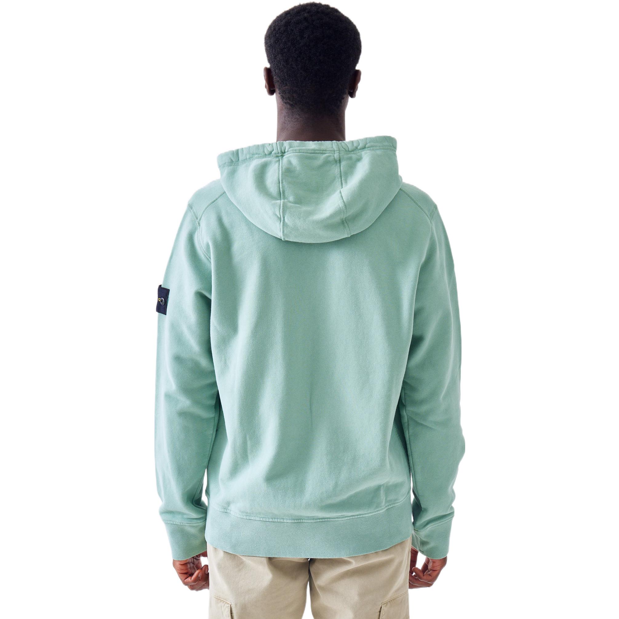 STONE ISLAND FW22 Badge Zip-Up Sweatshirt  - Light Green. 771564220-V0055 圖 4