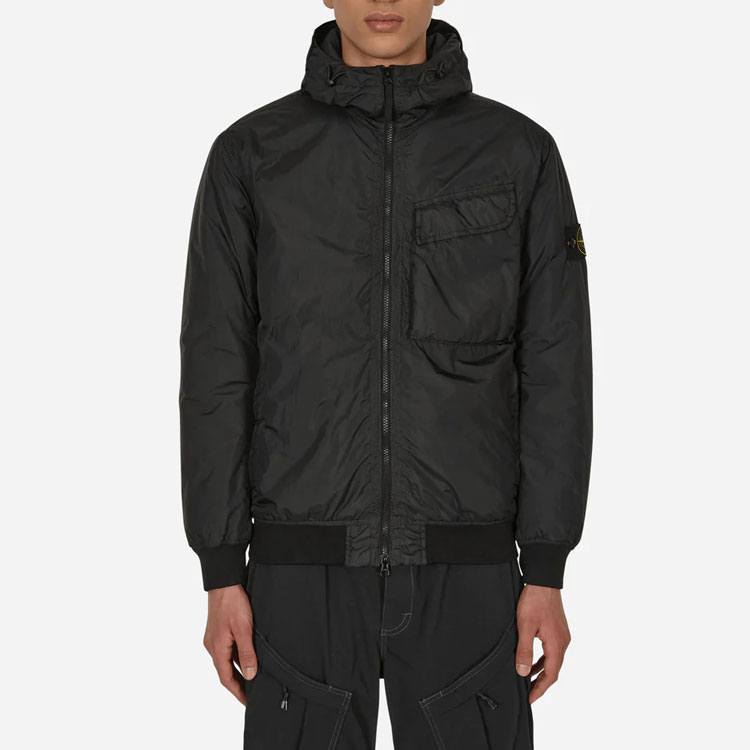 Stone Island FW22 Black Compass Patch Zip Hoodie Jacket Fashion 771540723-V0029 圖 6