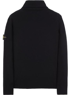 STONE ISLAND FW22 男士黑色高領Logo針織毛衣 7715504A1-V0029 Lookbook STONE ISLAND FW22 男士黑色高領Logo針織毛衣 7715504A1-V0029