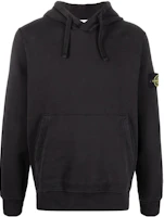 Stone Island FW22 Black Logo Patch Cotton Hoodie Casual Wear 771564120-V0029 Stone Island FW22 Black Logo Patch Cotton Hoodie Casual Wear 771564120-V0029