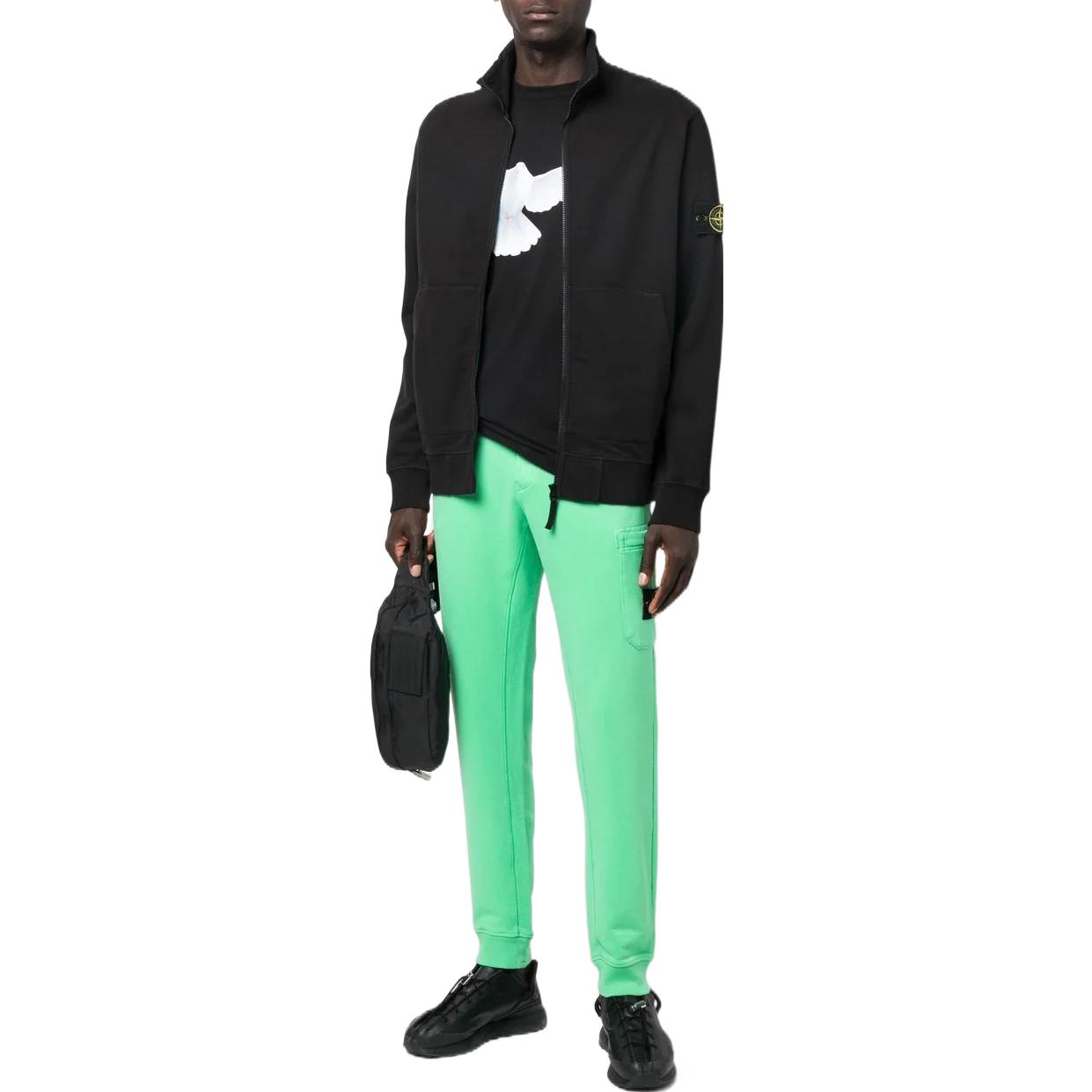 STONE ISLAND FW22 Black Logo Zip Casual Long Sleeve Sweatshirt Men 771564320-V0029 圖 3