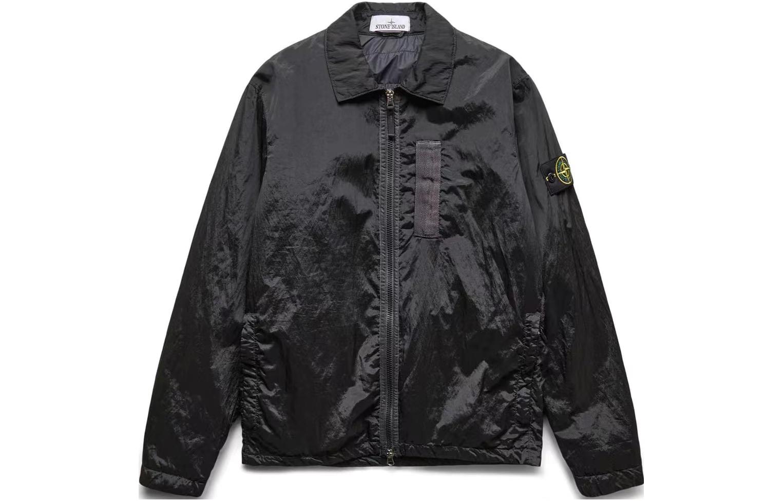 Order 스톤아일랜드 FW22 블랙 메탈 나일론 롱슬리브 자켓 아우터웨어 7715Q0519-V0029