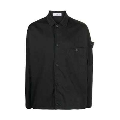 STONE ISLAND FW22 Black Single-Breasted Long-Sleeve Jacket for Men 771511014-V0029